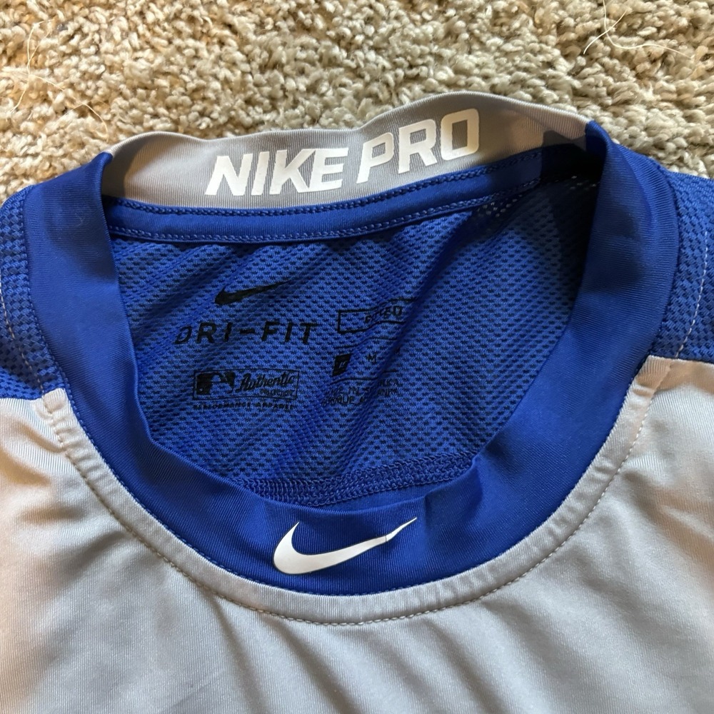 Nike Pro Combat Authentic Collection MLB Baseball Shirt Men Size Medium Active - Picture 2 of 6